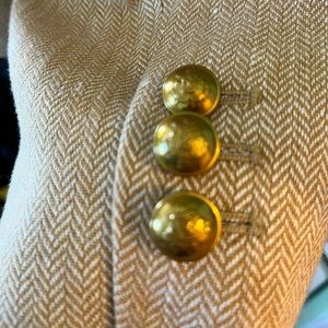 J-Crew blazer tan herringbone